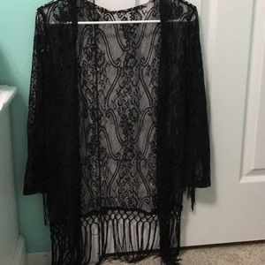 Lace kimono